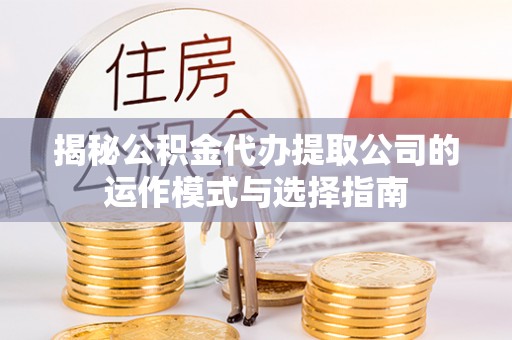 邓州揭秘公积金代办提取公司的运作模式与选择指南