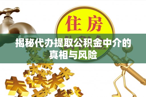 城区揭秘代办提取公积金中介的真相与风险