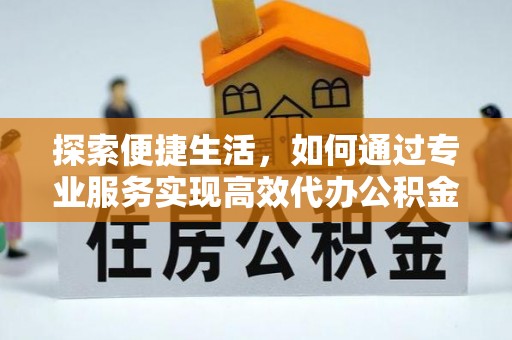 贞丰探索便捷生活，如何通过专业服务实现高效代办公积金提取