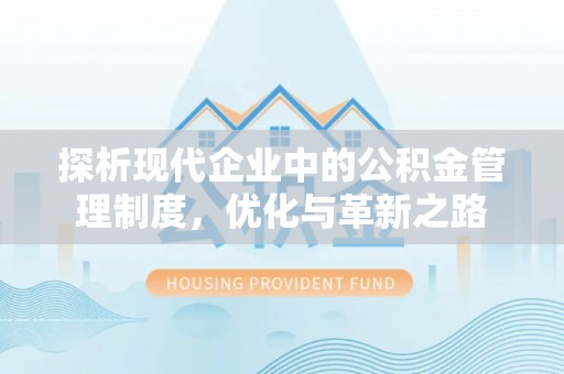 龙泉驿探析现代企业中的公积金管理制度，优化与革新之路