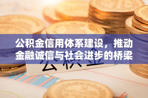 赤水公积金信用体系建设，推动金融诚信与社会进步的桥梁