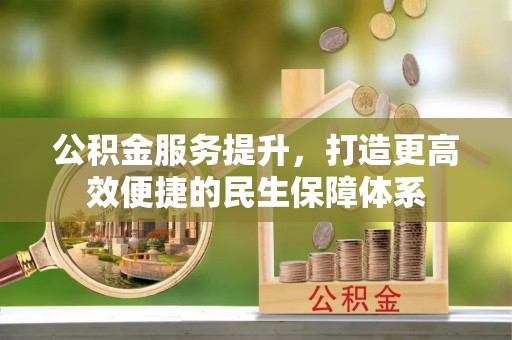 龙井公积金服务提升，打造更高效便捷的民生保障体系
