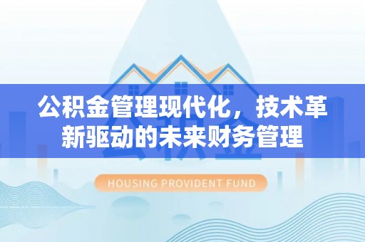 宝应县公积金管理现代化，技术革新驱动的未来财务管理