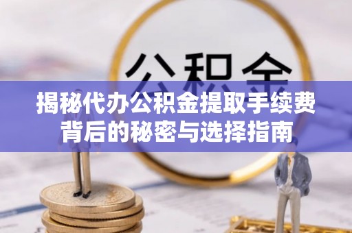 玉井揭秘代办公积金提取手续费背后的秘密与选择指南